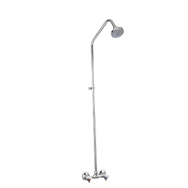 Душевая система РМС SL с верхним душем с лейкой со смесителем хром (SL80-003-9)
