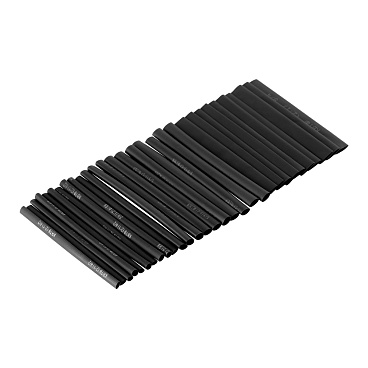 Трубка термоусадочная КВТ Монохром Мульти ТНТ нг 4/2-8/4 мм 100 мм черная (30 шт.)