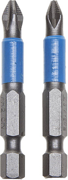 Биты STAYER ″PROFI″, хвостовик E 1/4″, PH №2, 50мм, 2 шт