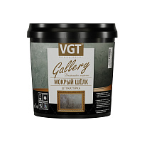 Декоративное покрытие ВГТ Мокрый шелк серебристо-белая 1 кг