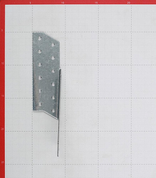 Держатель балки правый оцинкованный 190х40х40х2 мм