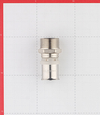 Соединитель прямой VALTEC (VTm.201.N.002005) 20(пресс) х 3/4 НР(ш)