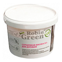 Побелка для деревьев защитная Робин Грин Серебряная биомаска 3,5 кг