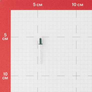 Заклепка вытяжная 3,2x6 мм алюминий/сталь зеленая RAL 6005 (100 шт.)