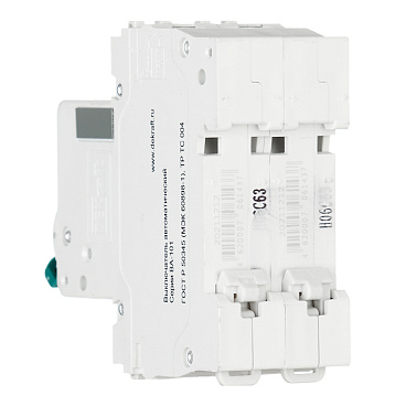 Автоматический выключатель модульный Dekraft ВА-101 2P 63А тип C 4,5 кА 220 В (11072DEK)