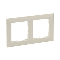 Рамка Legrand Suno двухместная слоновая кость (721582)