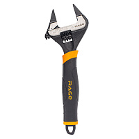 Ключ разводной с ультратонкими губками Rage by Vira 200 мм с двухкомпонентной рукояткой