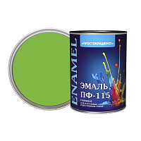 Эмаль ПФ-115 алкидная Простокрашено светло-зеленая глянцевая 0,8 кг