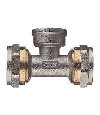 Тройник 26 обж(ц) х 3/4 ВР(г) х 26 обж(ц)