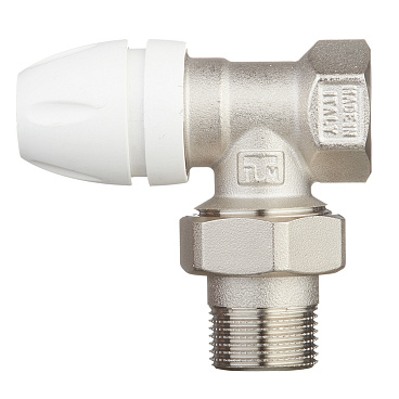 Клапан термостатический угловой Tiemme 3/4 НР(ш) х 3/4 ВР(г) для радиатора (3300022 / 3306N0505)
