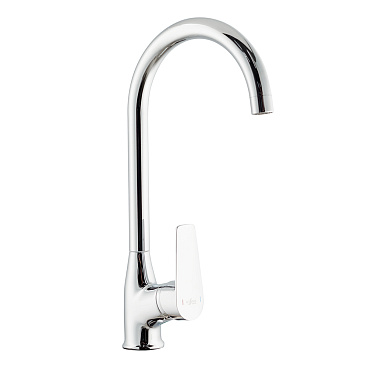 Смеситель для кухни Rossinka S хром с высоким изливом однорычажный (S35-23)