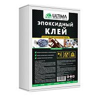 Клей эпоксидный двухкомпонентный Ultima ЭДП прозрачный 1 кг