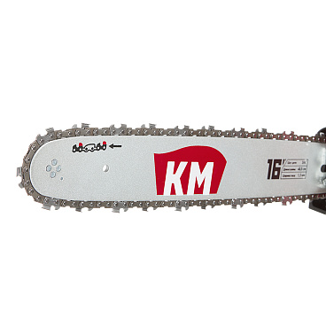 Пила цепная электрическая КМ ЕCS-1801/16 1800 Вт 16" шаг 3/8" паз 1,3 мм 57 звеньев