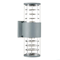 Светильник садово-парковый настенный Feron Техно серый E27 60 Вт IP54 (06299)