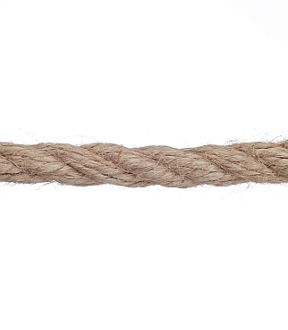 Канат крученый джутовый 3 пряди d8 мм 20 м
