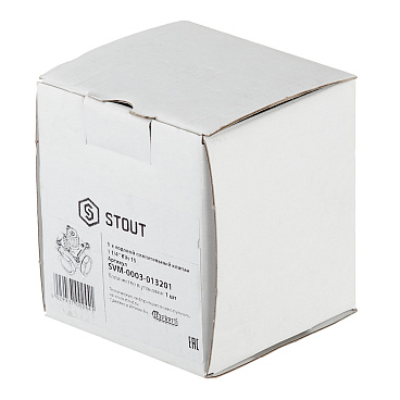 Клапан смесительный Stout 3-х ходовой 1 1/4 ВР(г) под электропривод KVs 15 (SVM-0003-013201)