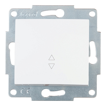 Переключатель Lezard Karina одноклавишный встраиваемый белый (707-0288-105)