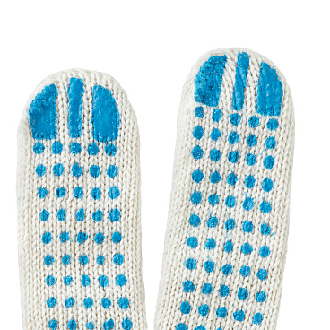 Перчатки х/б 4 нити с ПВХ покрытием белые 9 (L)