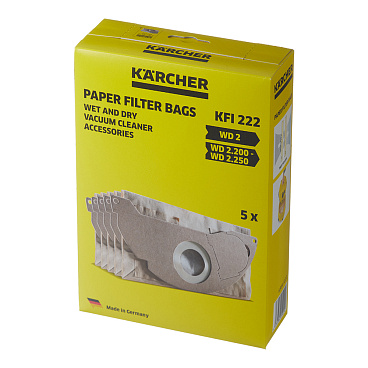Мешок для пылесоса Karcher 12 л 4,6 л к модели WD 2 бумага (5 шт.) (6.904-322.0)