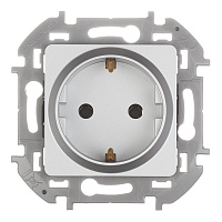 Розетка Legrand Inspiria встраиваемая алюминий (673722)