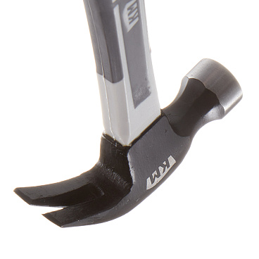 Молоток-гвоздодер КМ 450 г фибергласовая обрезиненная ручка (675300)