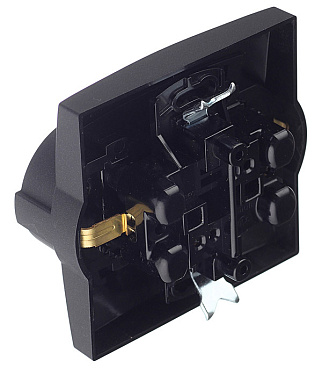 Розетка Simon 15 встраиваемая графит (1590459-038)