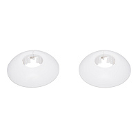 Обвод для труб ПВХ декоративный 22 мм белый матовый (2 шт.)