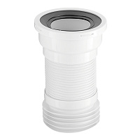 Слив для унитаза АНИ пласт d110 мм пластиковый гофрированный армированный для внутренней канализации (K918)