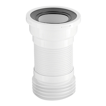 Слив для унитаза АНИ пласт d110 мм пластиковый гофрированный армированный для внутренней канализации (K918)
