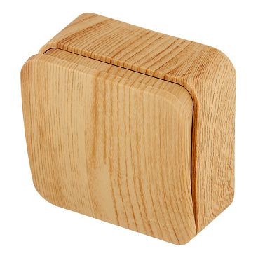 Выключатель Systeme Electric Blanca одноклавишный накладной ясень с самовозвратом (BLNCA101015)