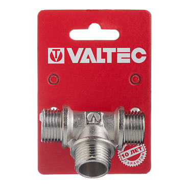 Тройник Valtec 1/2 НР(ш) х 1/2 НР(ш) х 1/2 НР(ш) латунный (VTr.131.N.0004)