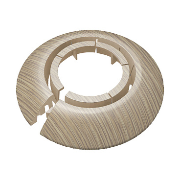 Обвод для труб ПВХ декоративный Идеал 25-34 мм дуб светлый (2 шт.)