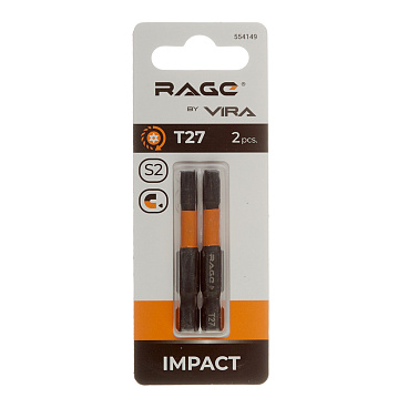 Бита Rage by Vira (554149) TORX T27 магнитная 50 мм торсионная (2 шт.)