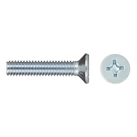 Винт оцинкованный M4x20 мм DIN 965 потайная головка (14 шт.)