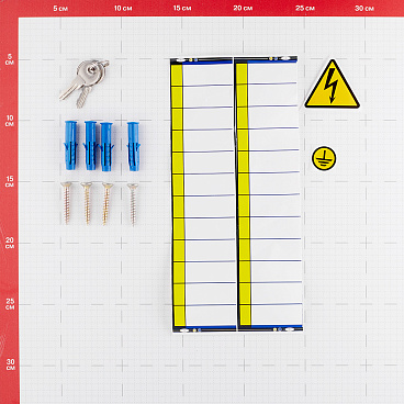 Щит распределительный встраиваемый EKF PROxima ЩРВ-24 металлический IP31 390х340х120 мм 24 модуля