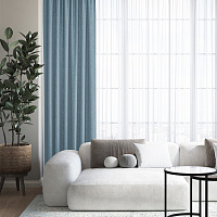 Штора бархат светлый маренго 150х270 см Волшебная Ночь Бархатный Блэкаут (2 шт.) (930788)