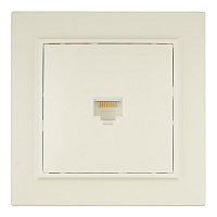Розетка компьютерная EKF Минск встраиваемая бежевая RJ45 (ERK01-035-20)