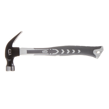 Молоток-гвоздодер КМ 560 г фибергласовая обрезиненная ручка (675302)