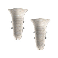 Угол внутренний Идеал Классик 55 мм ясень белый S-профиль (2 шт.)