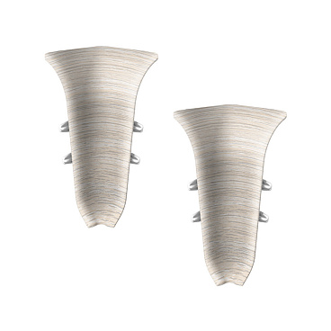 Угол внутренний Идеал Классик 55 мм ясень белый S-профиль (2 шт.)