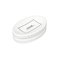 Мыльница для ванной Zenfort Mona настольная керамика белая (106673)