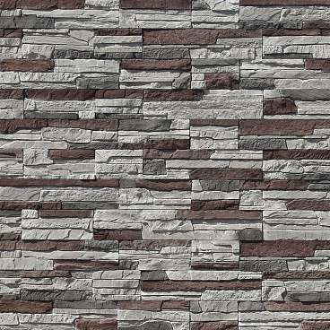 Искусственный камень White Hills Хайлэнд серо-коричневый (18 шт.=0,43 кв.м)