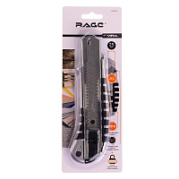 Нож строительный Rage by Vira 25 мм с сегментированным лезвием двухкомпонентный корпус с автофиксатором