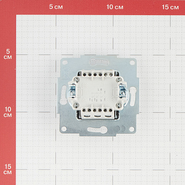 Выключатель Lezard Karina трехклавишный встраиваемый белый (707-0288-109)