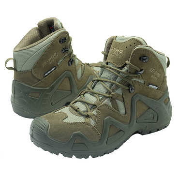 Ботинки рабочие замшевые утепленные со вставками из кордуры размер 42 оливковые E-Pro Special Mid Kevlar (139943)