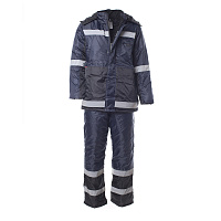 Костюм рабочий мужской утепленный Спрут Метео 56-58 рост 182-188 см темно-синий/черный
