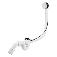 Сифон для ванны McAlpine 1 1/2х40 мм с выпуском d70 мм с соединением 40/50 мм (MRB2C-PB)