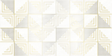 Mania Декор белый 25х50