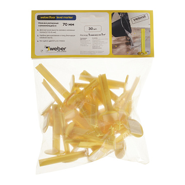 Маячок реперный Vetonit (Gyproc) Floor level marker самоклеящийся пластиковый (30 шт.)