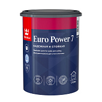 Краска моющаяся Tikkurila/Tikkivala Euro Power 7 база С бесцветная 0,9 л